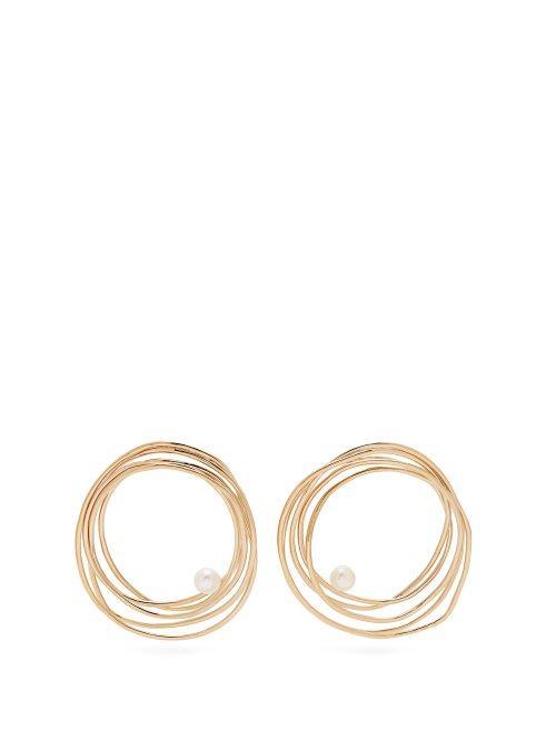 Matchesfashion.com Completedworks - Fin De Sicle Gold Vermeil & Pearl Earrings - Womens - Gold