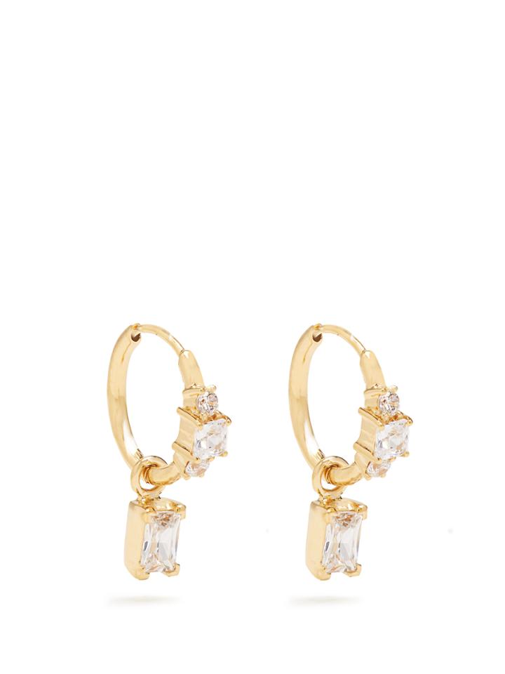 Theodora Warre Zircon And Gold-plated Earrings