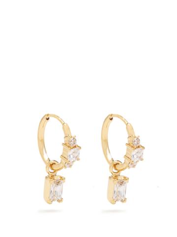 Theodora Warre Zircon And Gold-plated Earrings