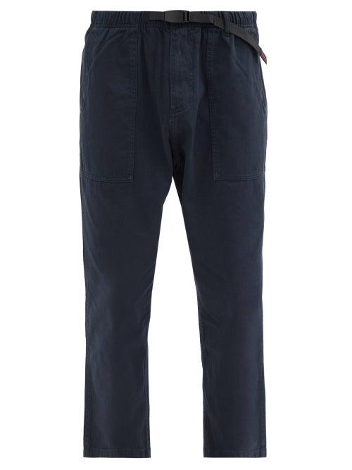 Matchesfashion.com Gramicci - Belted Cotton-twill Trousers - Mens - Navy