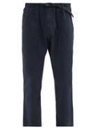 Matchesfashion.com Gramicci - Belted Cotton-twill Trousers - Mens - Navy