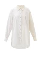 Matchesfashion.com Marques'almeida - Oversized Panelled Upcycled-cotton Shirt - Womens - White