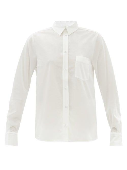 Max Mara Leisure - Edipo Jersey Shirt - Womens - White