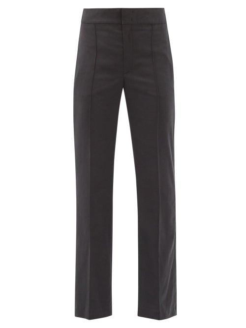 Matchesfashion.com Isabel Marant - Sorokia High-rise Crepe Trousers - Womens - Black