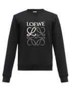 Mens Rtw Loewe - Anagram-embroidered Cotton-jersey Sweatshirt - Mens - Black