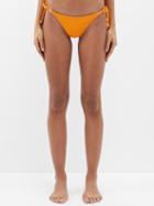 Boteh - Ra Lizzy Side-tie Bikini Briefs - Womens - Orange