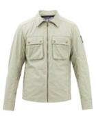 Belstaff - Dunstall Waxed Cotton-twill Jacket - Mens - Light Green