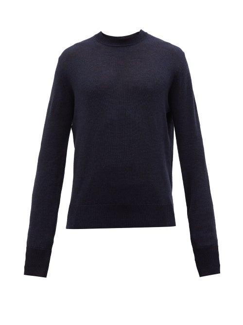 Studio Nicholson - Sorello Merino-wool Sweater - Mens - Dark Navy