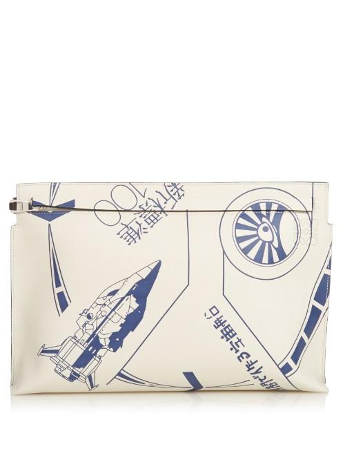 Loewe Blue Galaxy Leather Pouch