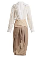 Matchesfashion.com Jacquemus - Melalo Ruched Dress - Womens - Grey