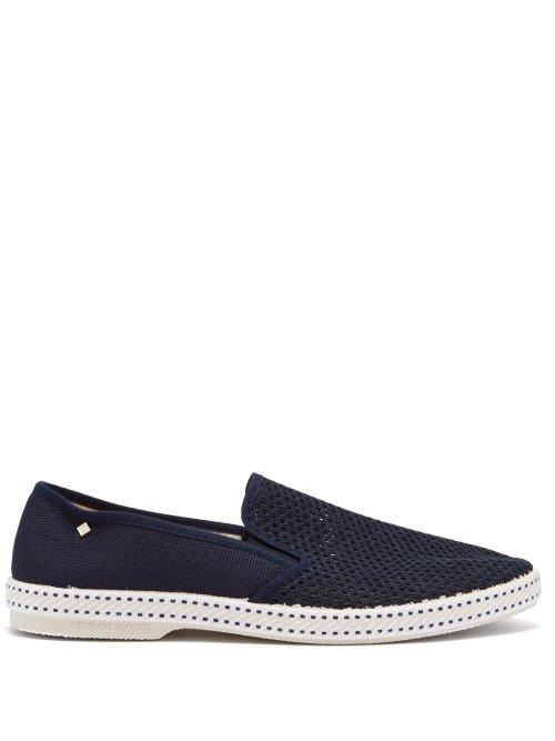 Matchesfashion.com Rivieras - Classic 20&deg; Canvas Loafers - Mens - Blue