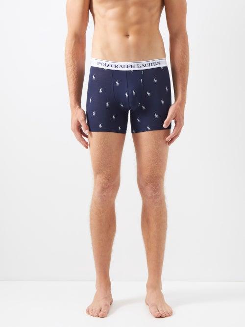 Polo Ralph Lauren - Pack Of Three Logo-print Cotton-blend Boxer Briefs - Mens - Multi
