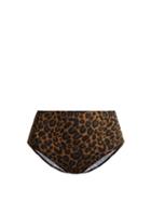 Matchesfashion.com Fisch - Gouverneur High Waist Bikini Briefs - Womens - Leopard
