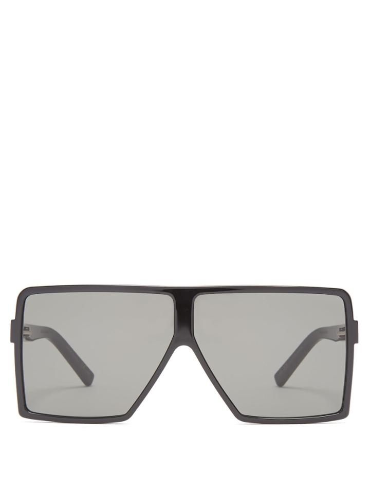Saint Laurent Betty Flat-top Acetate Sunglasses