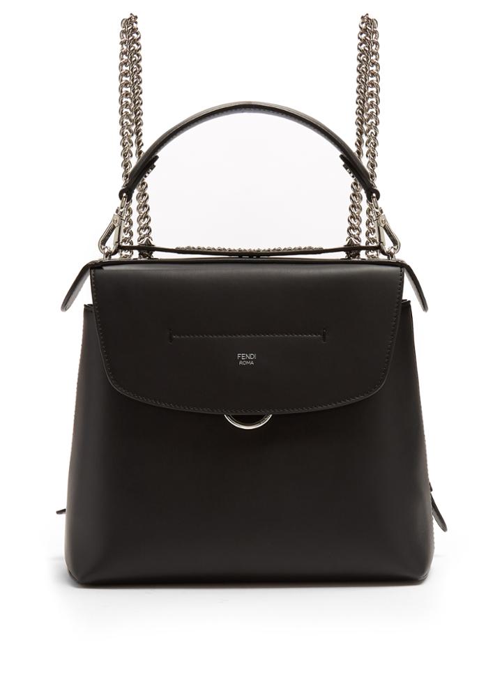 Fendi Back To School Mini Leather Backpack