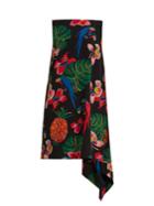Valentino Tropical Dream-print Silk Crepe De Chine Dress
