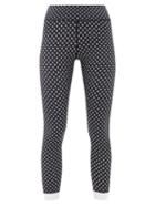 Matchesfashion.com The Upside - Cravat Stretch-jersey Leggings - Womens - Black White