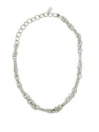 Matchesfashion.com Lauren Rubinski - Mixed Chain-link 14kt White-gold Necklace - Womens - White Gold