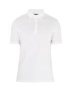 Matchesfashion.com Frescobol Carioca - Short Sleeved Cotton Jersey Polo Shirt - Mens - White