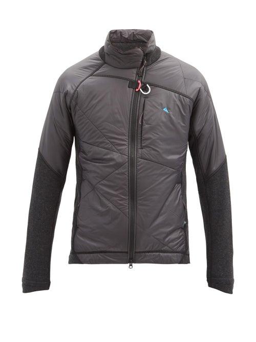 Matchesfashion.com Klttermusen - Balderin Shell-panelled Wool-blend Jacket - Mens - Black