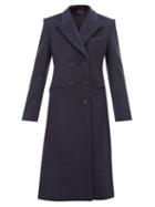 Matchesfashion.com Isabel Marant - Roleen Double Breasted Wool Blend Coat - Womens - Navy