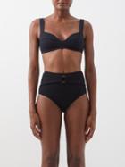 Boteh - Ra Freddy Underwired Bikini Top - Womens - Black