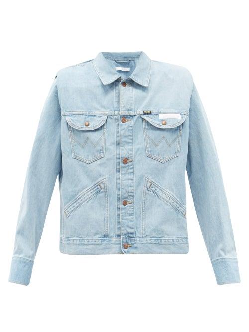 Matchesfashion.com Bianca Saunders - X Wrangler Denim Jacket - Mens - Blue