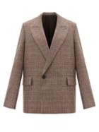 Matchesfashion.com Wooyoungmi - Double-breasted Houndstooth-wool Jacket - Mens - Beige