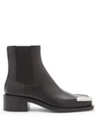 Matchesfashion.com Givenchy - Austin Metal Toe-cap Leather Chelsea Boots - Mens - Black
