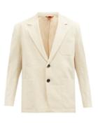 Barena Venezia - Maistral Cotton-blend Seersucker Suit Jacket - Mens - Cream