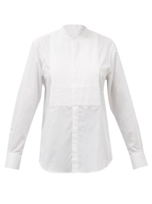 Bourrienne Paris X - Comedienne Cotton-poplin Tuxedo Shirt - Womens - White