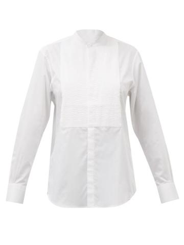 Bourrienne Paris X - Comedienne Cotton-poplin Tuxedo Shirt - Womens - White