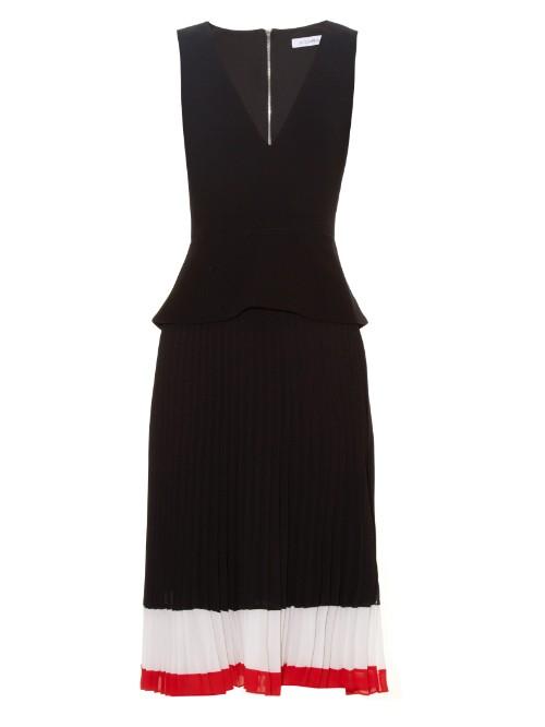 Altuzarra Flamingo Tri-colour Pleated Dress