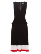 Altuzarra Flamingo Tri-colour Pleated Dress