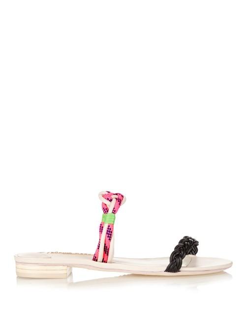 Sophia Webster Celeste Braided Leather Sandals