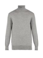 Matchesfashion.com Thom Sweeney - Roll Neck Wool Sweater - Mens - Grey