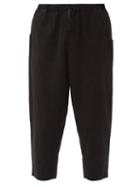 11.11 / Eleven Eleven - Wide-leg Organic-cotton Cropped Trousers - Mens - Black