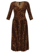Matchesfashion.com Norma Kamali - Sweetheart-neck Leopard-print Jersey Dress - Womens - Animal