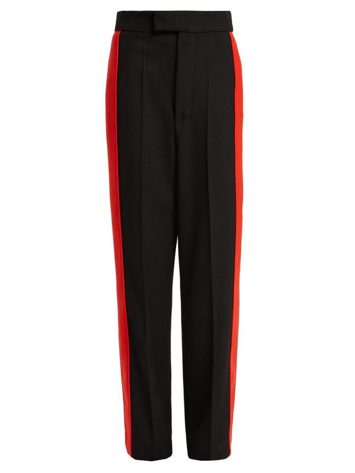 Kwaidan Editions Side-stripe Wool-twill Trousers