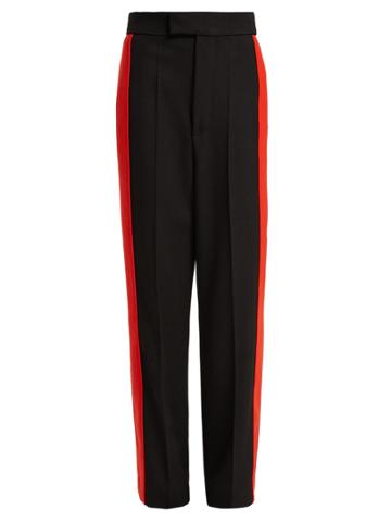 Kwaidan Editions Side-stripe Wool-twill Trousers