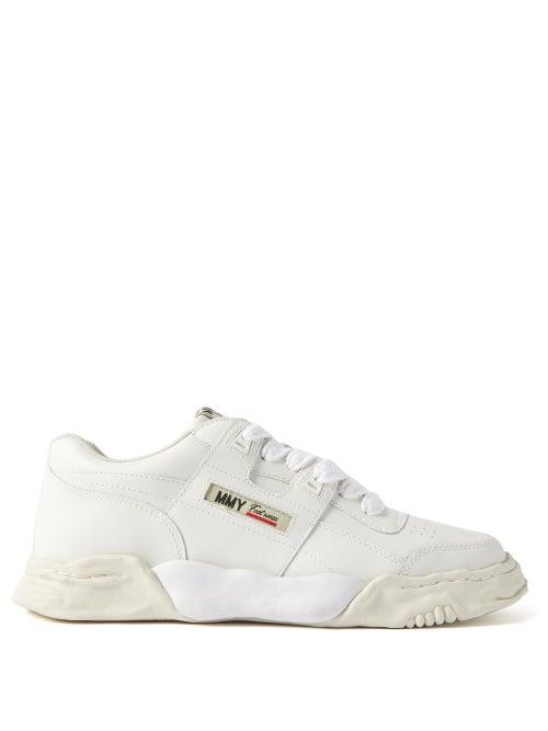 Mihara Yasuhiro - Parker Leather Trainers - Mens - White
