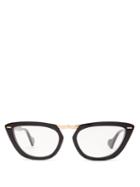 Matchesfashion.com Gucci - Cat Eye Acetate Glasses - Womens - Black
