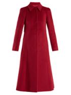Redvalentino Point-collar Wool And Mohair-blend Coat