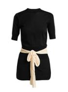Matchesfashion.com Toga - Open Back Sequin Embellished Top - Womens - Black