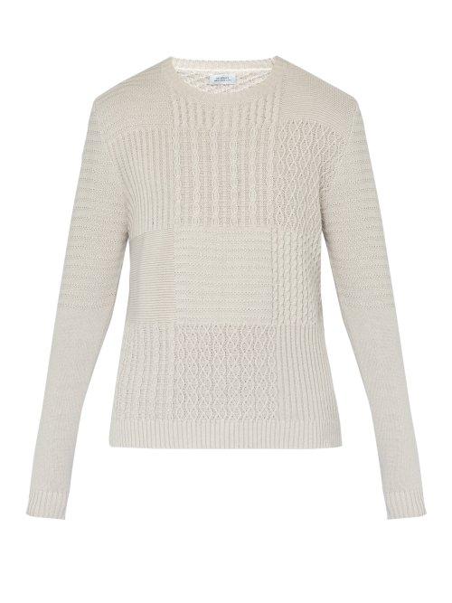 Matchesfashion.com Saturdays Nyc - Everyday Multi Stitch Cotton Sweater - Mens - Ivory