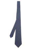 Bottega Veneta Micro Intrecciato-print Silk Tie