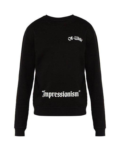 Matchesfashion.com Off-white - Crewneck Sweatshirt - Mens - Black
