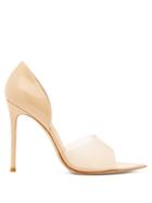 Ladies Shoes Gianvito Rossi - Bree 105 Pvc And Patent-leather Pumps - Womens - Nude