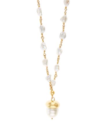 Brigid Blanco Pearl & Yellow-gold Necklace