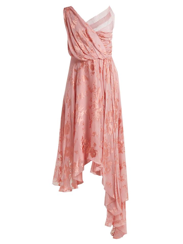 Preen By Thornton Bregazzi Eleonora Lace-insert Floral-devor Dress